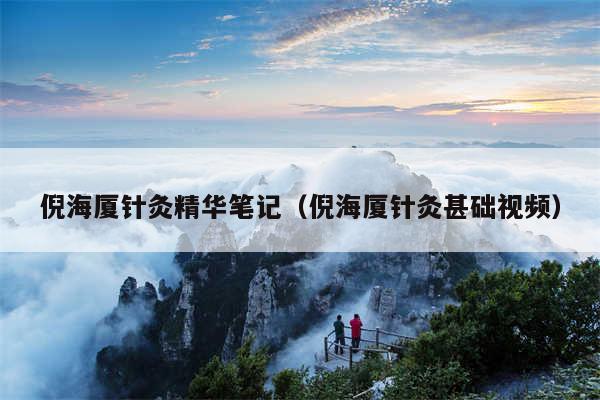 倪海厦针灸精华笔记（倪海厦针灸甚础视频）