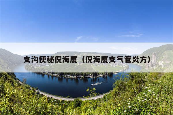 支沟便秘倪海厦（倪海厦支气管炎方）