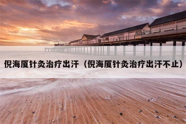 倪海厦针灸治疗出汗（倪海厦针灸治疗出汗不止）