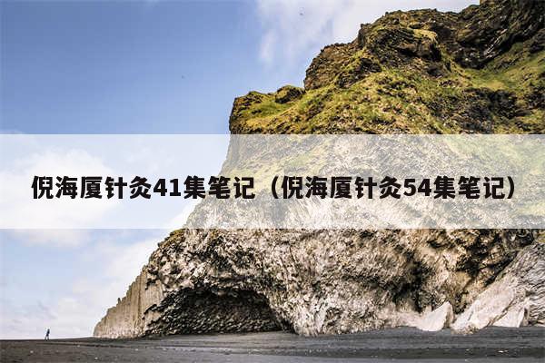 倪海厦针灸41集笔记（倪海厦针灸54集笔记）