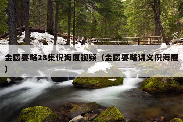 金匮要略28集倪海厦视频（金匮要略讲义倪海厦）