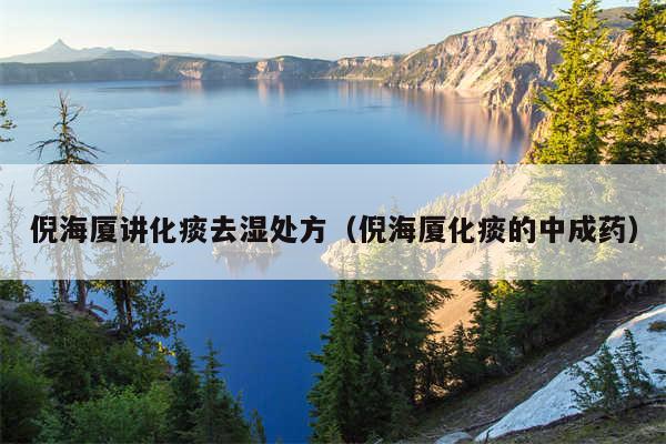 倪海厦讲化痰去湿处方（倪海厦化痰的中成药）