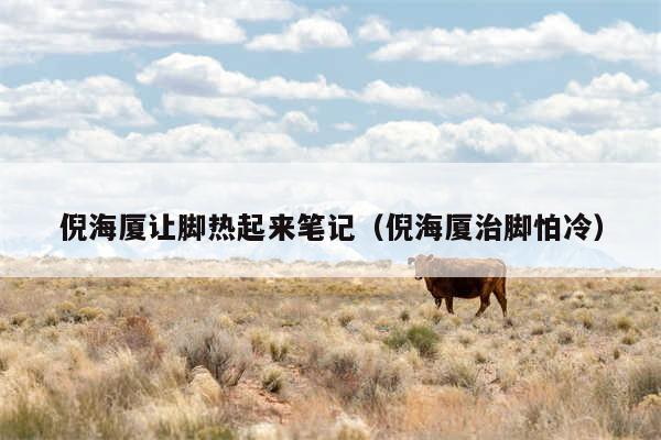 倪海厦让脚热起来笔记（倪海厦治脚怕冷）