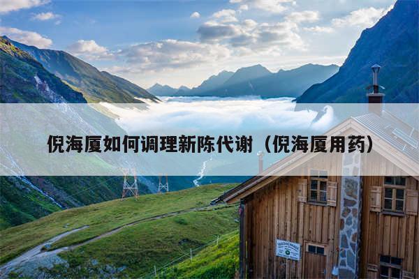 倪海厦如何调理新陈代谢（倪海厦用药）