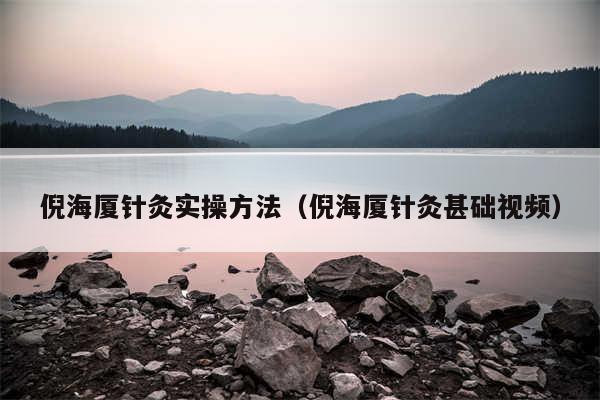 倪海厦针灸实操方法（倪海厦针灸甚础视频）