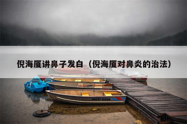 倪海厦讲鼻子发白（倪海厦对鼻炎的治法）