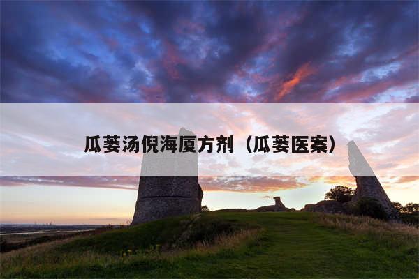 瓜蒌汤倪海厦方剂（瓜蒌医案）
