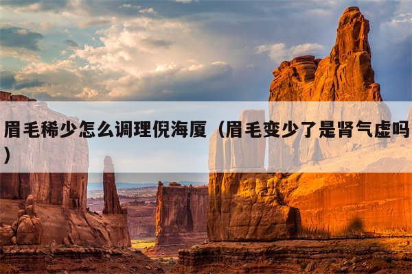 眉毛稀少怎么调理倪海厦（眉毛变少了是肾气虚吗）