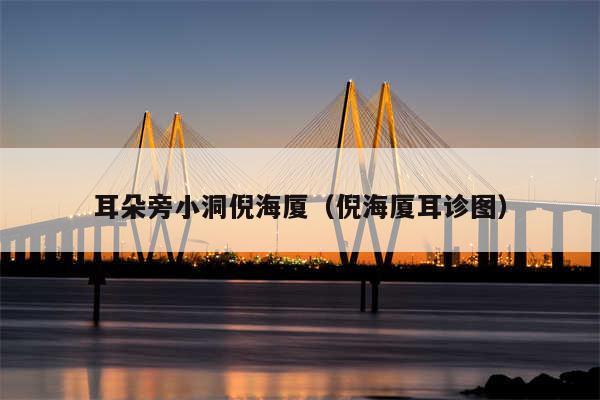 耳朵旁小洞倪海厦（倪海厦耳诊图）