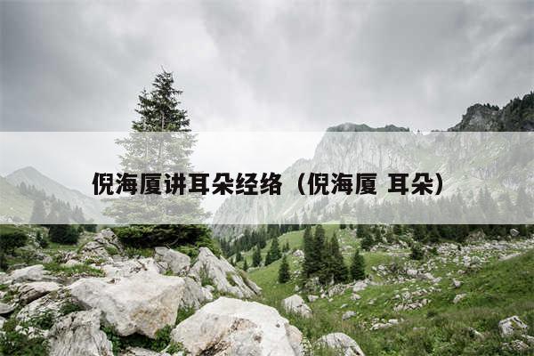 倪海厦讲耳朵经络（倪海厦 耳朵）