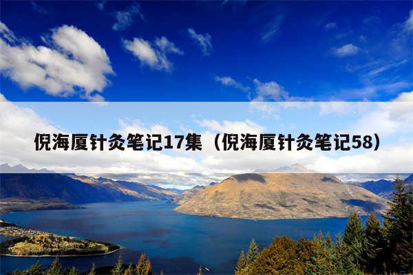 倪海厦针灸笔记17集（倪海厦针灸笔记58）
