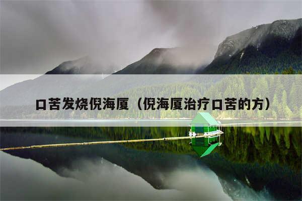 口苦发烧倪海厦（倪海厦治疗口苦的方）
