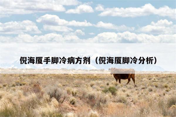 倪海厦手脚冷病方剂（倪海厦脚冷分析）