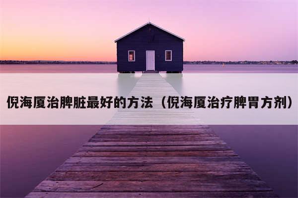 倪海厦治脾脏最好的方法（倪海厦治疗脾胃方剂）