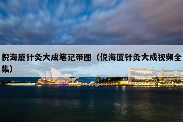 倪海厦针灸大成笔记带图（倪海厦针灸大成视频全集）