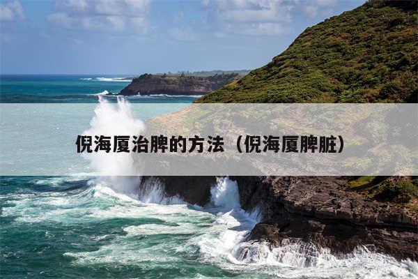 倪海厦治脾的方法（倪海厦脾脏）
