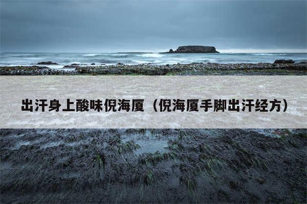 出汗身上酸味倪海厦（倪海厦手脚出汗经方）