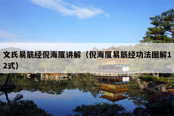文氏易筋经倪海厦讲解（倪海厦易筋经功法图解12式）