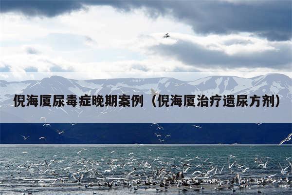 倪海厦尿毒症晚期案例（倪海厦治疗遗尿方剂）