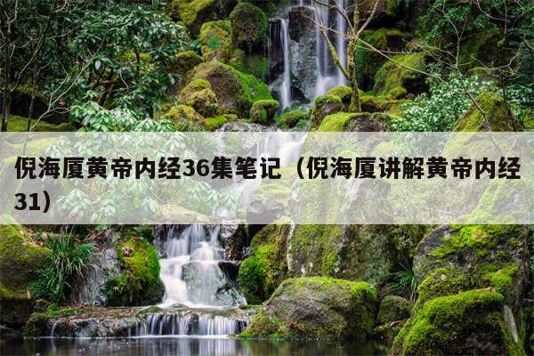 倪海厦黄帝内经36集笔记（倪海厦讲解黄帝内经31）