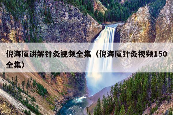 倪海厦讲解针灸视频全集（倪海厦针灸视频150全集）