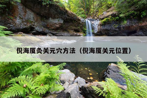 倪海厦灸关元穴方法（倪海厦关元位置）
