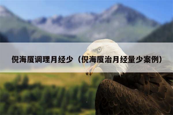 倪海厦调理月经少（倪海厦治月经量少案例）