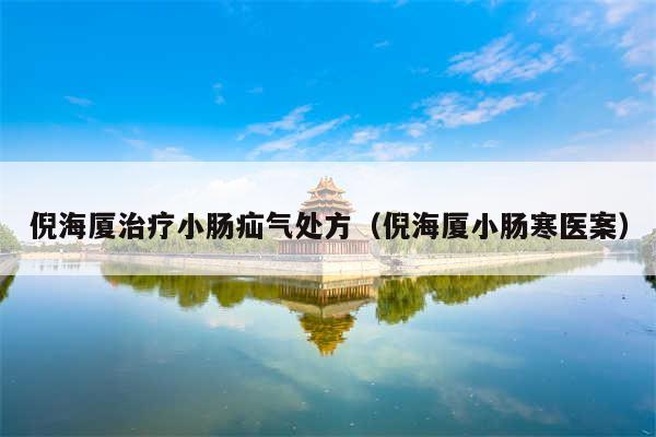 倪海厦治疗小肠疝气处方（倪海厦小肠寒医案）
