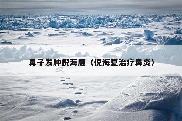 鼻子发肿倪海厦（倪海夏治疗鼻炎）