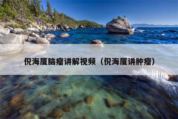倪海厦脑瘤讲解视频（倪海厦讲肿瘤）