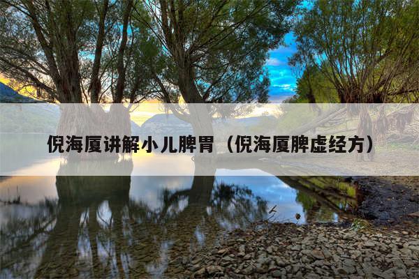 倪海厦讲解小儿脾胃（倪海厦脾虚经方）