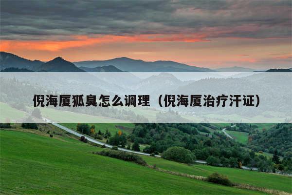 倪海厦狐臭怎么调理（倪海厦治疗汗证）