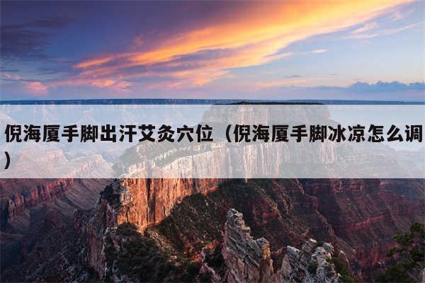 倪海厦手脚出汗艾灸穴位（倪海厦手脚冰凉怎么调）