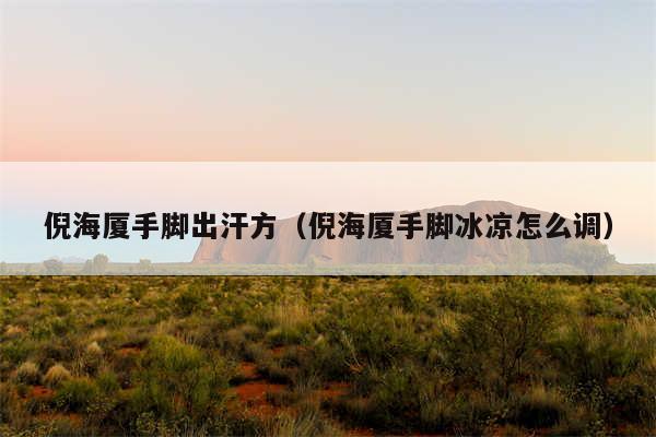 倪海厦手脚出汗方（倪海厦手脚冰凉怎么调）