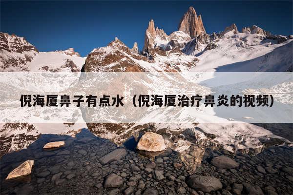 倪海厦鼻子有点水(倪海厦治疗鼻炎的视频)
