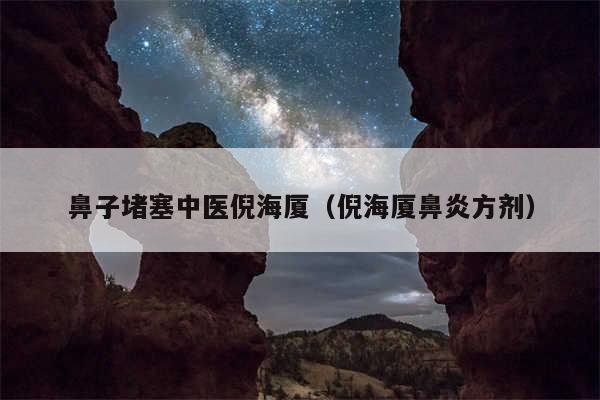 鼻子堵塞中医倪海厦(倪海厦鼻炎方剂)