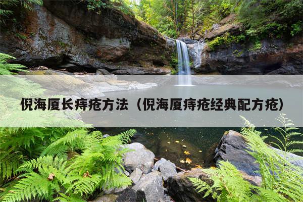 倪海厦长痔疮方法（倪海厦痔疮经典配方疮）