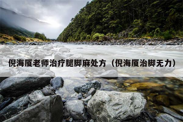 倪海厦老师治疗腿脚麻处方（倪海厦治脚无力）