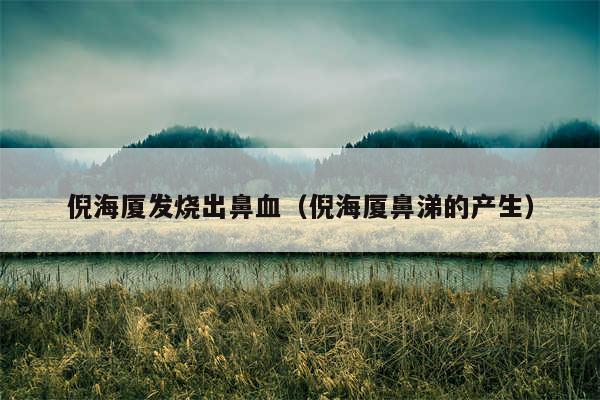 倪海厦发烧出鼻血（倪海厦鼻涕的产生）