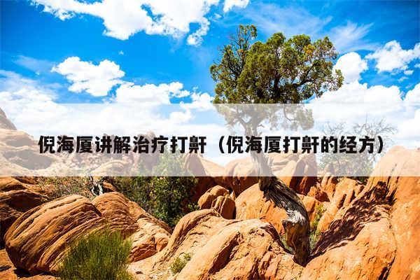 倪海厦讲解治疗打鼾(倪海厦打鼾的经方)