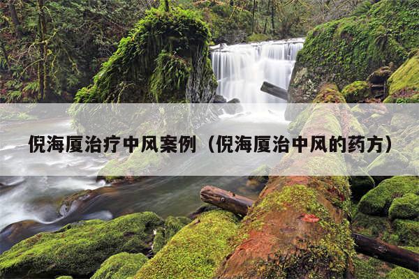 倪海厦治疗中风案例(倪海厦治中风的药方)