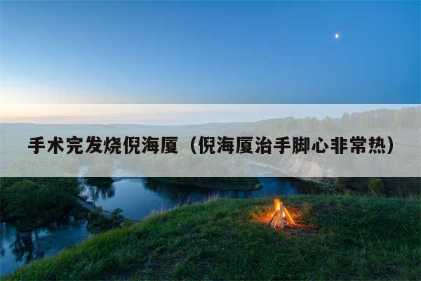 手术完发烧倪海厦(倪海厦治手脚心非常热)