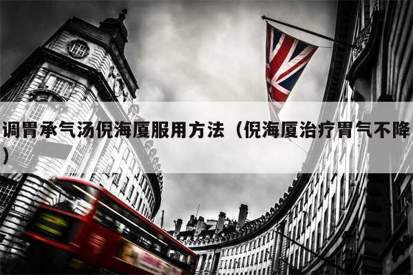 调胃承气汤倪海厦服用方法（倪海厦治疗胃气不降）