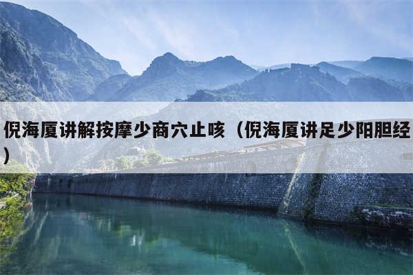 倪海厦讲解按摩少商穴止咳（倪海厦讲足少阳胆经）