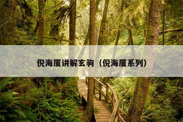 倪海厦讲解玄驹(倪海厦系列)