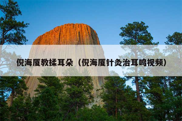 倪海厦教揉耳朵（倪海厦针灸治耳鸣视频）