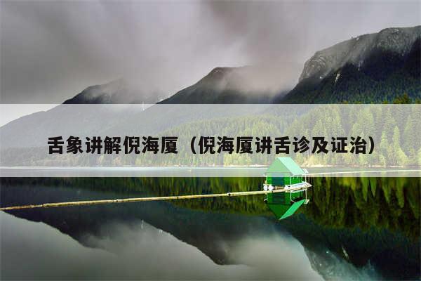 舌象讲解倪海厦(倪海厦讲舌诊及证治)