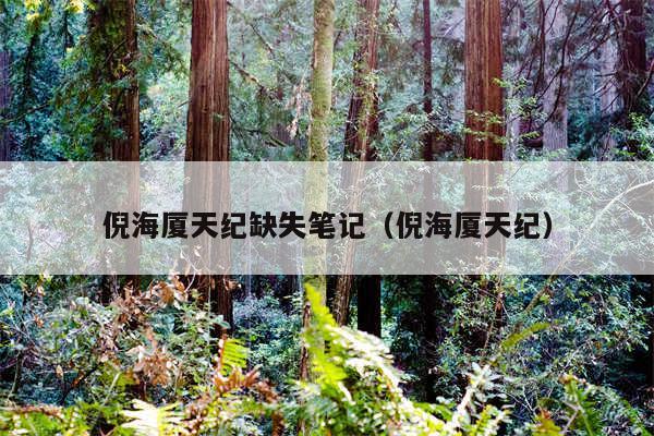 倪海厦天纪缺失笔记（倪海厦天纪）