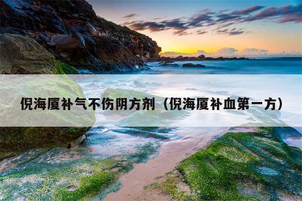 倪海厦补气不伤阴方剂(倪海厦补血第一方)