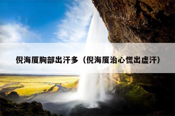 倪海厦胸部出汗多(倪海厦治心慌出虚汗)